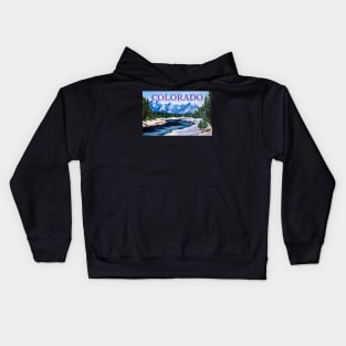 Colorado mountains Kids Hoodie